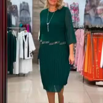 Florelle | Elegant Flowing Pleated Dress