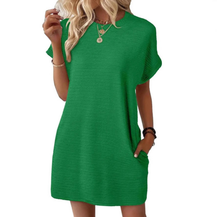 Evressa | Minimal Round Neck Dress