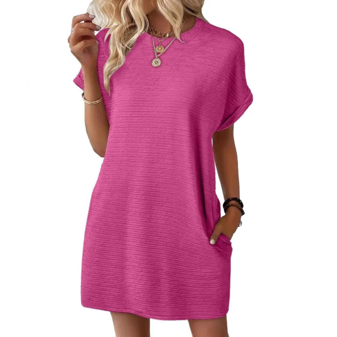 Evressa | Minimal Round Neck Dress