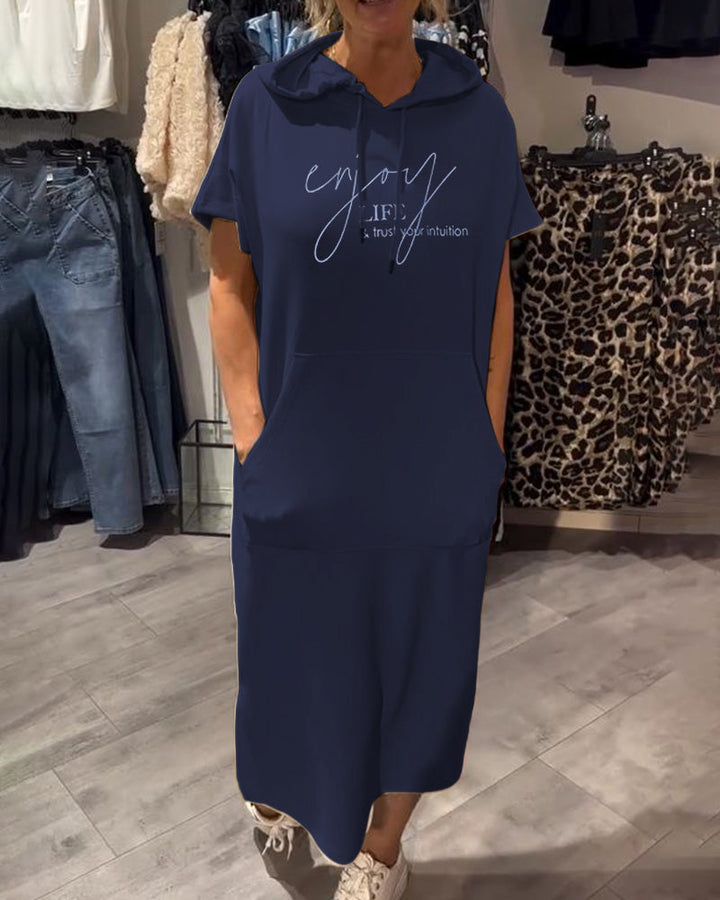 Loravine | Hooded Casual Dress