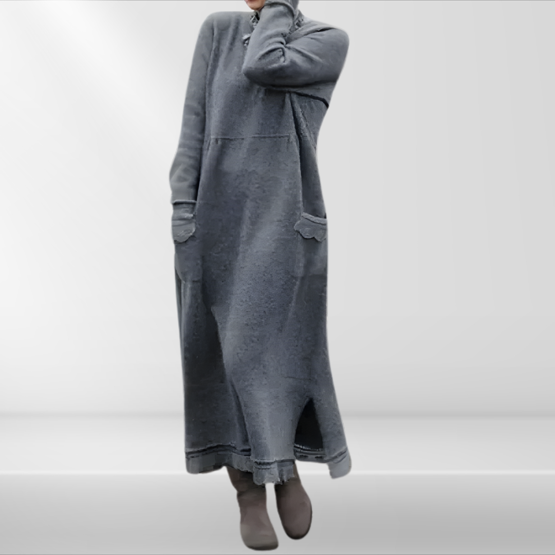 Elyndra | Long Elegant Winter Dress