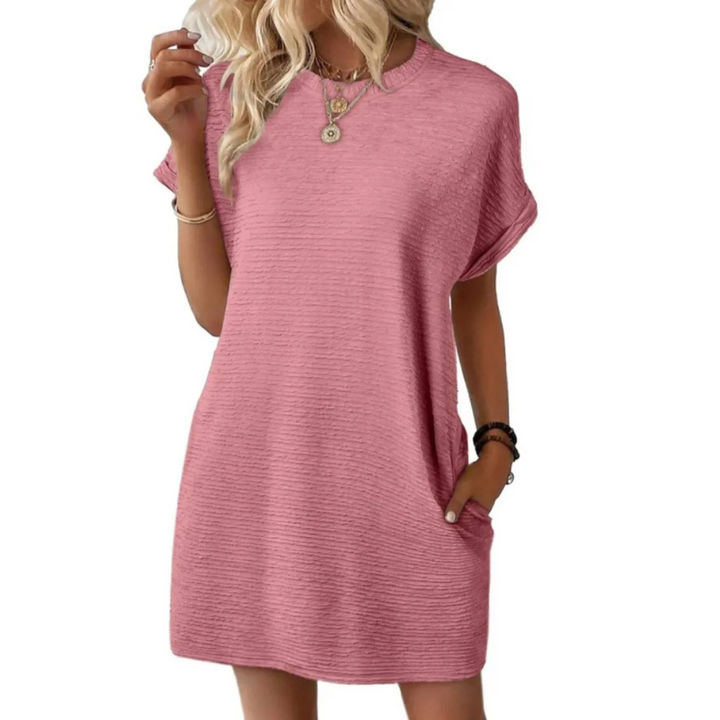 Evressa | Minimal Round Neck Dress