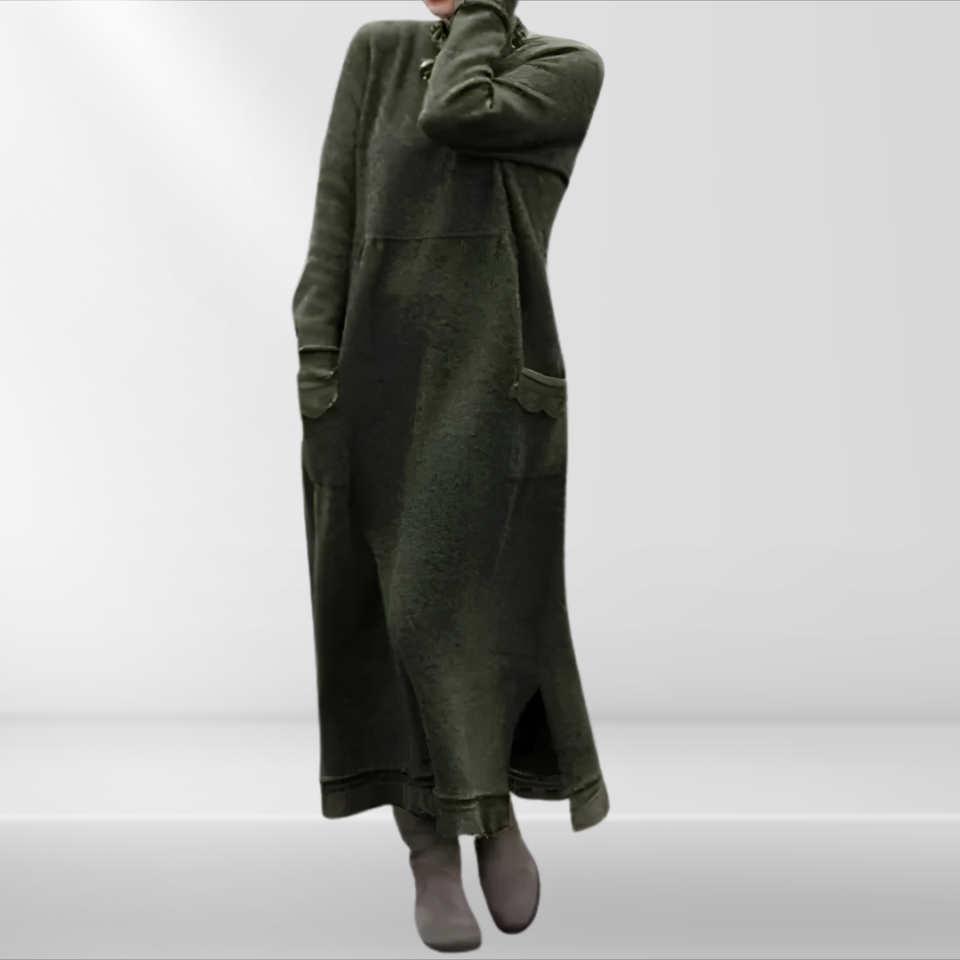 Elyndra | Long Elegant Winter Dress
