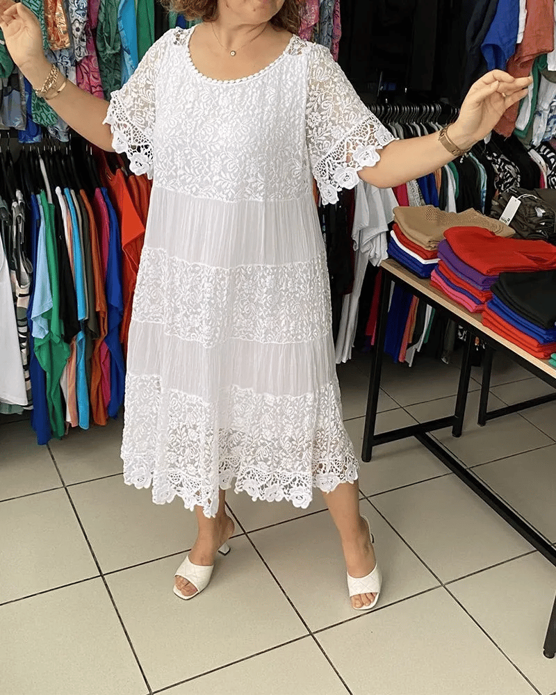 Delivara | Elegant Short Sleeve Dress