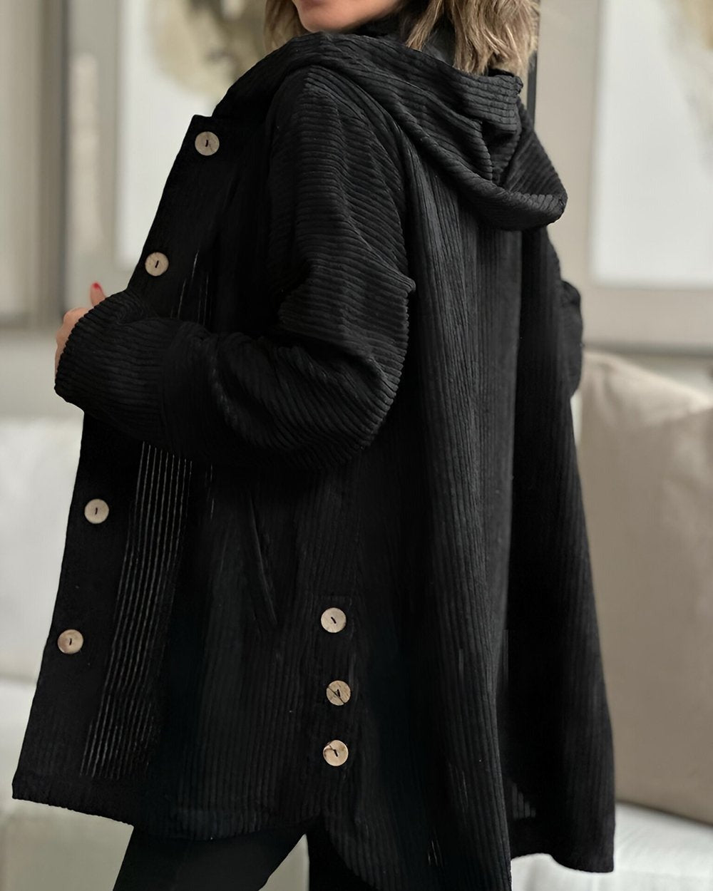 Chelsea | Cozy Corduroy Hooded Jacket