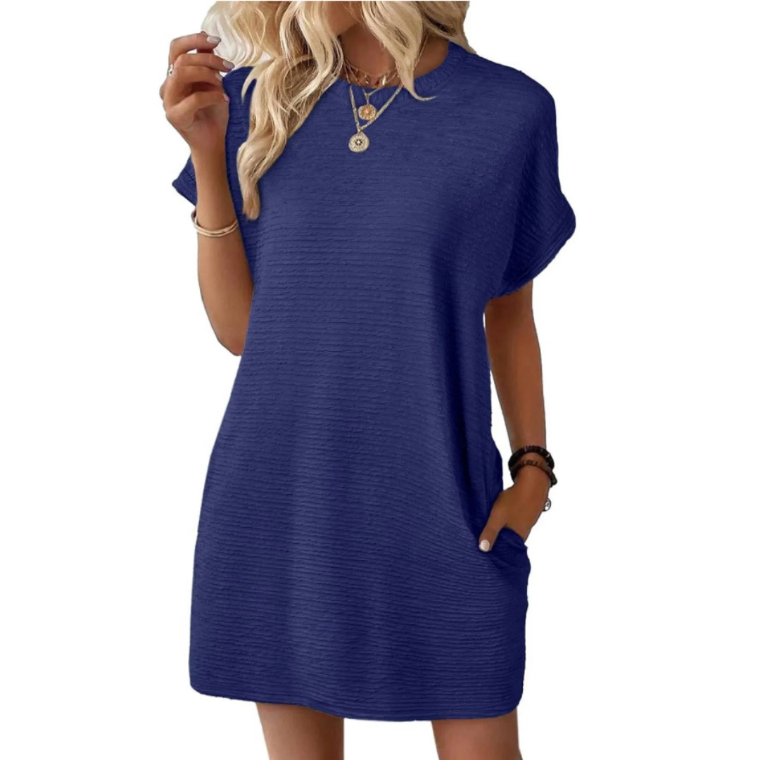 Evressa | Minimal Round Neck Dress