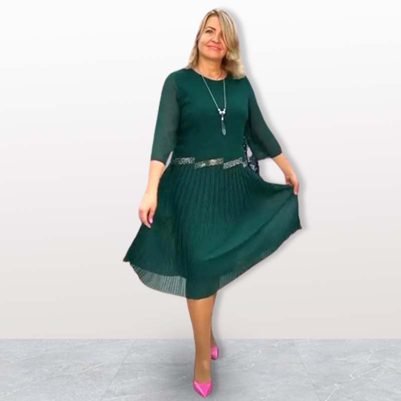 Florelle | Elegant Flowing Pleated Dress