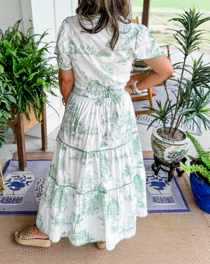 Cylene | classic toile dress