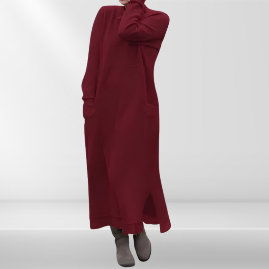Elyndra | Long Elegant Winter Dress