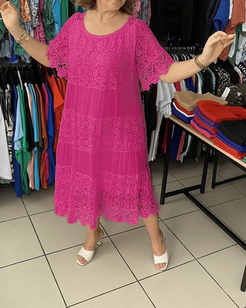 Delivara | Elegant Short Sleeve Dress