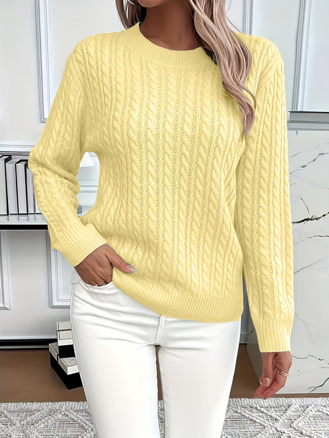 Baylor | Comfortable Cable Knit Jumper