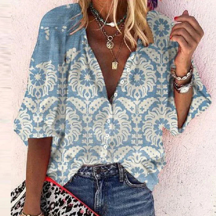 AYELIN™ | VINTAGE BUTTON BLOUSE 1