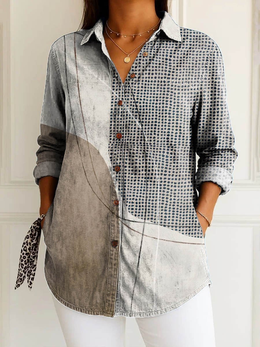 Aurelle™ Geometric Blouse 0