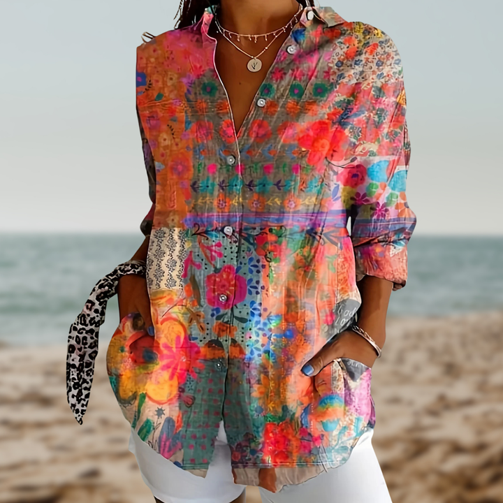 CALISTA™ | COLOURFUL BLOUSE WITH BOHEMIAN FLAIR 0