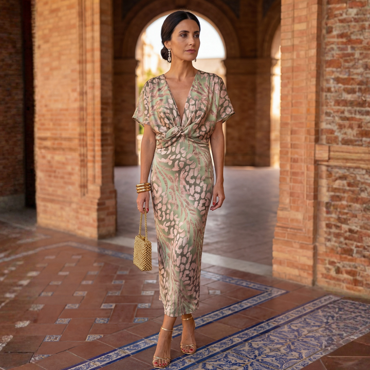 Calandra | Floral Midi Dress for Women 0
