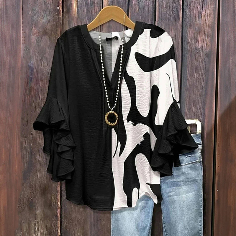 Calissia | Colourblock Casual Blouse 0