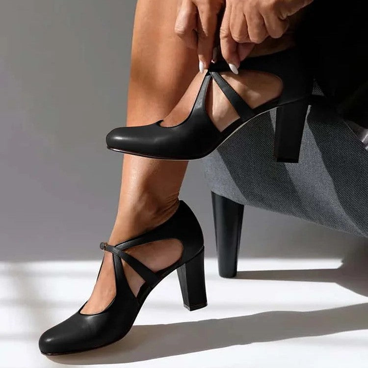 Camille | Women's White Heels 2