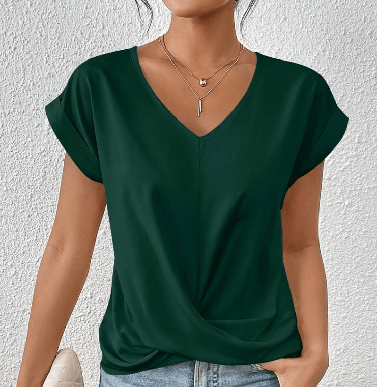 Carolyn | Women's Blouse with Elegant V-Neck Design 0