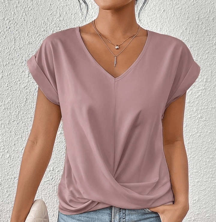 Carolyn | Women's Blouse with Elegant V-Neck Design 3