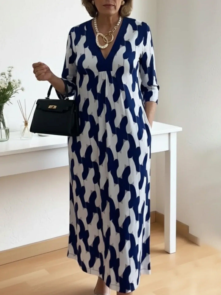 Artelisse | Artistic V Neck Midi Dress