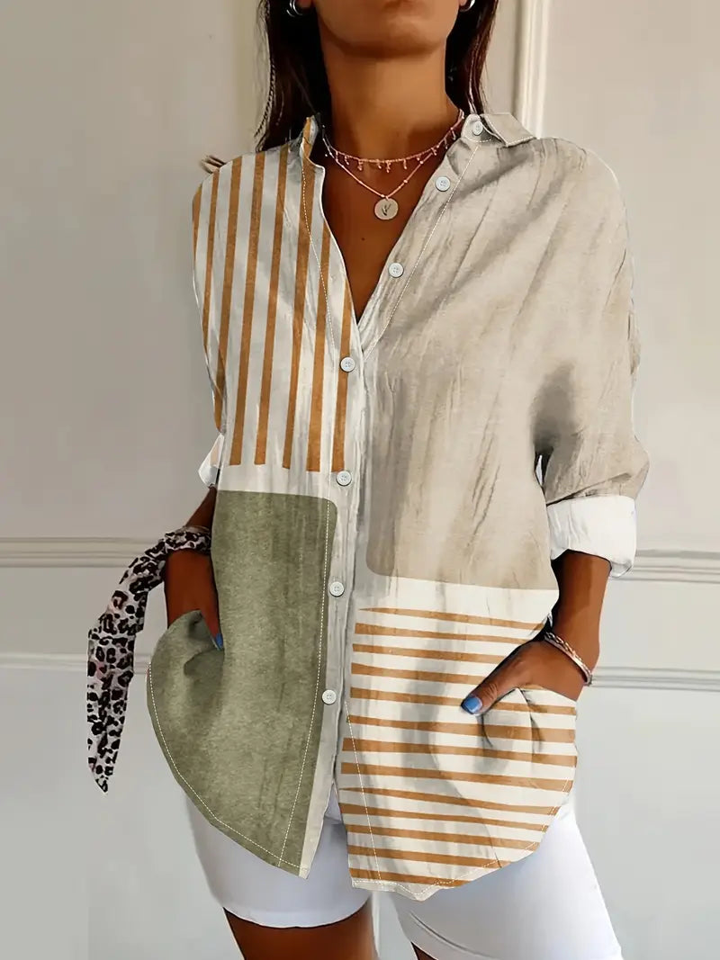 Ceravine™ Geometric Blouse 0