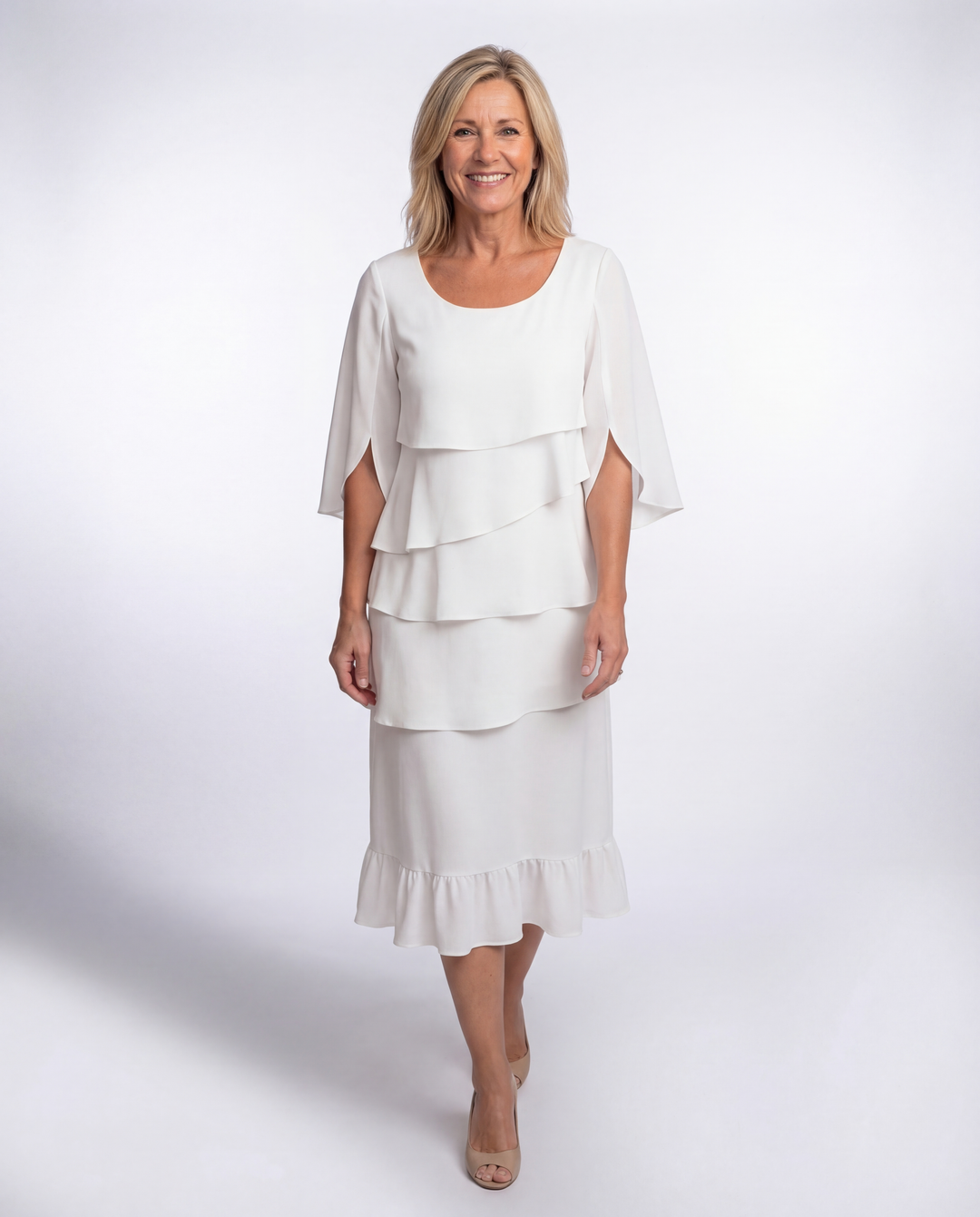 Charlotte | Elegant Midi Dress With Sleeves 4