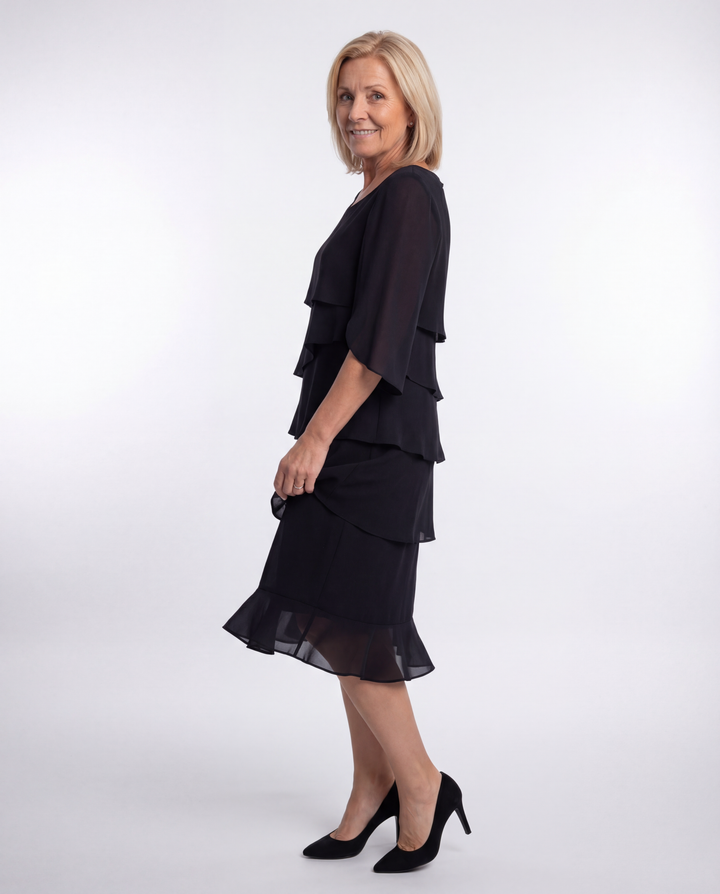 Charlotte | Elegant Midi Dress With Sleeves 7