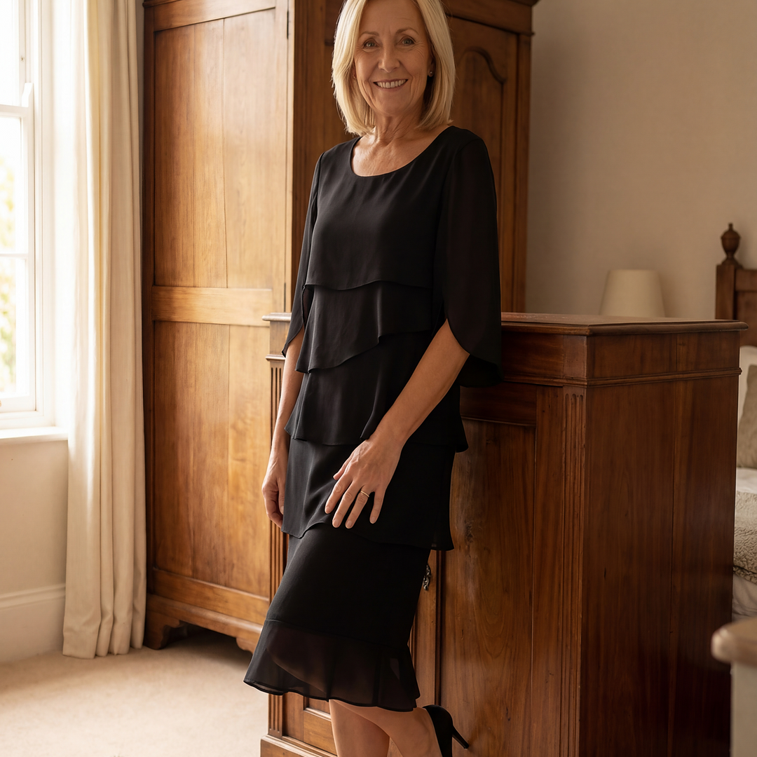 Charlotte | Elegant Midi Dress With Sleeves 8