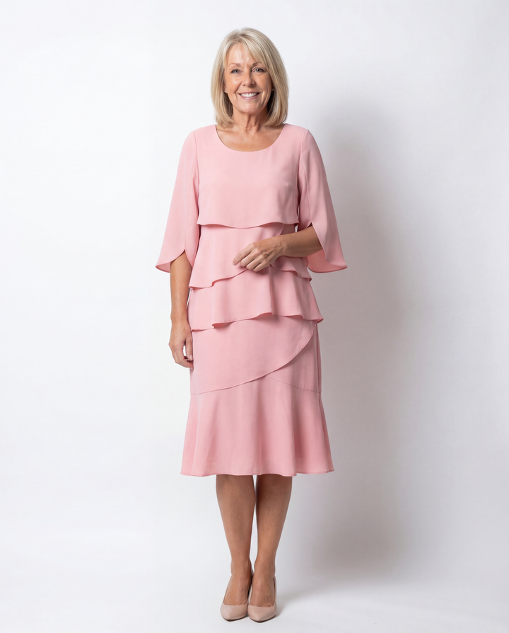 Charlotte | Elegant Midi Dress With Sleeves 9
