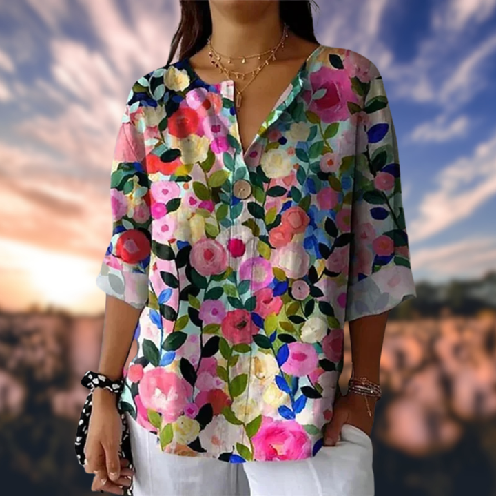 EVARELLE™ | FLORAL BLOUSE 0