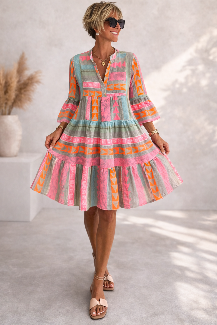 Elena | Long Sleeve Midi Dress for Women 1