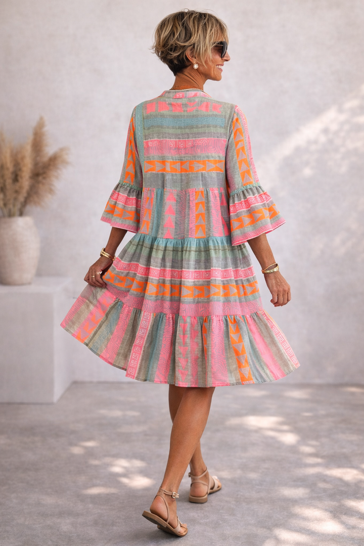 Elena | Long Sleeve Midi Dress for Women 4