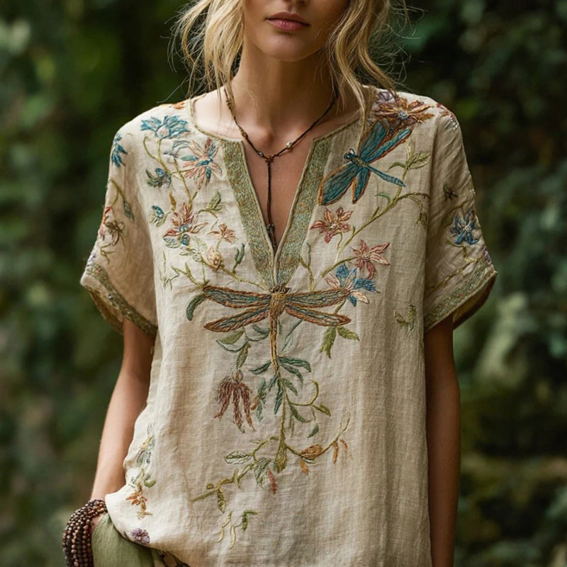 Florina™ Vintage Floral Print Blouse 0
