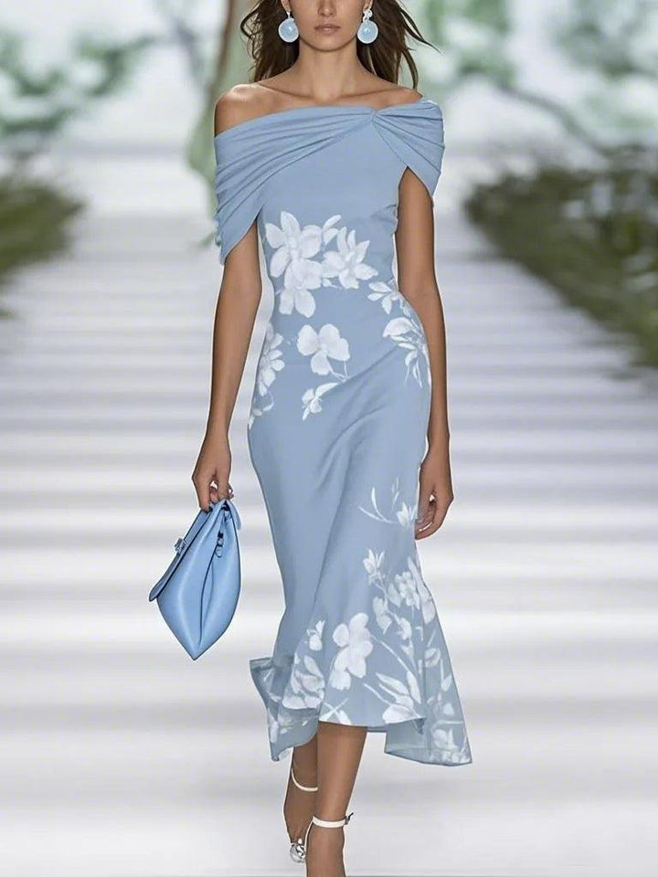 Frederique | Elegant Floral Print Dress 1