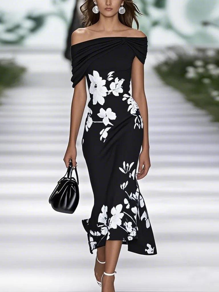 Frederique | Elegant Floral Print Dress 2