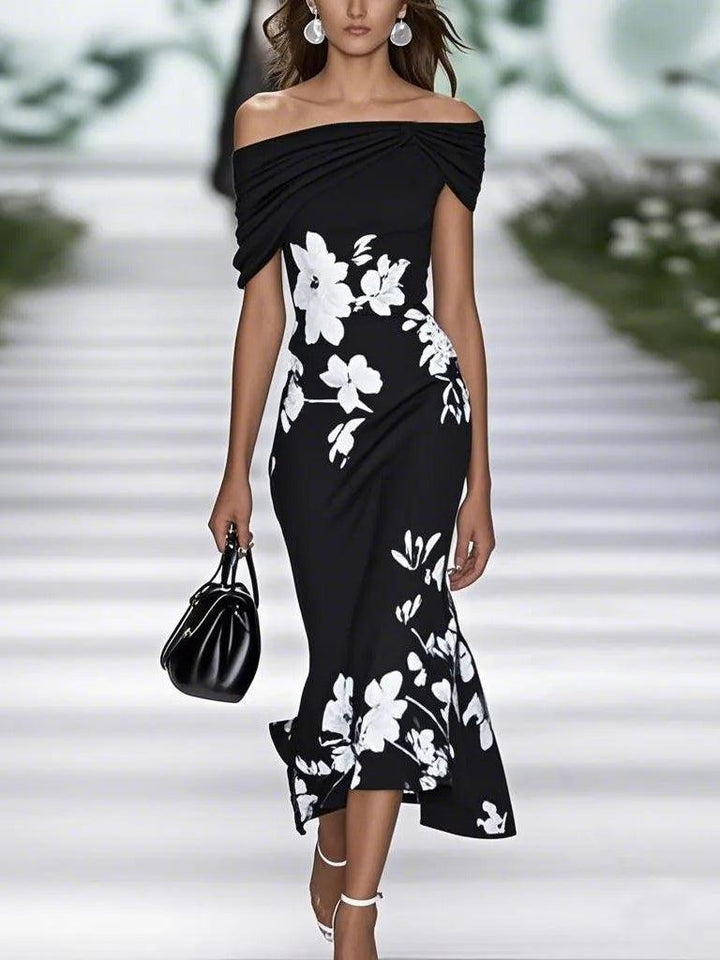 Frederique | Elegant Floral Print Dress 2