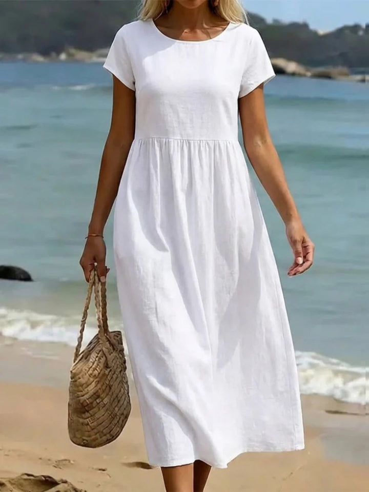 Gabriela™ | Flowing midi dress with timeless elegance 1