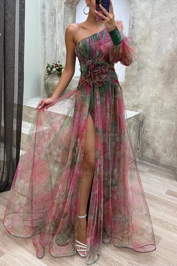 Grace | Summer Escape Beauty Floral Pleated Maxi Dress 0