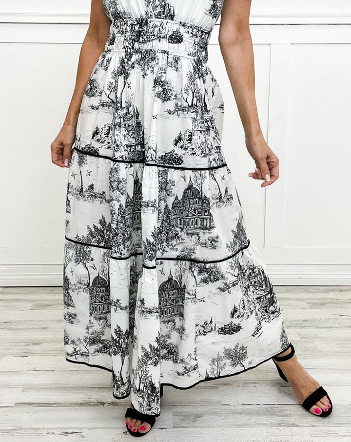 Cylene | classic toile dress