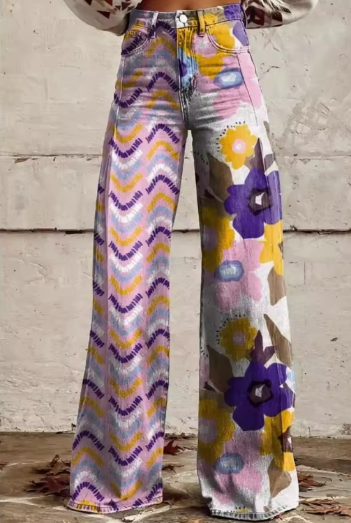 Isadora - Boho Flower Pants 0