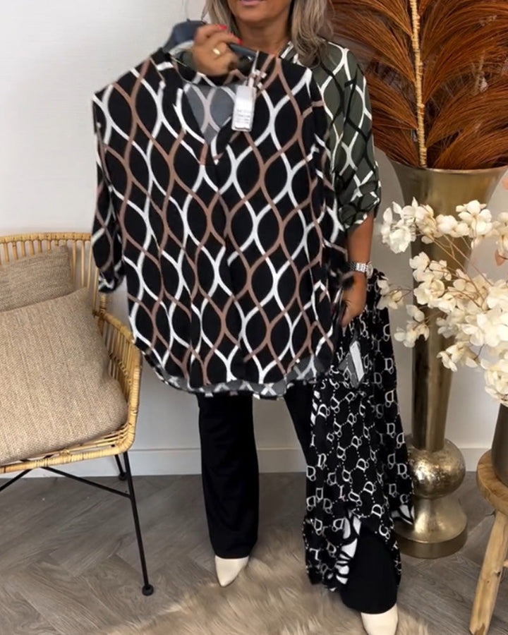 Janny™ | Casual Blouse with Long Sleeves and Elegant Pattern 7