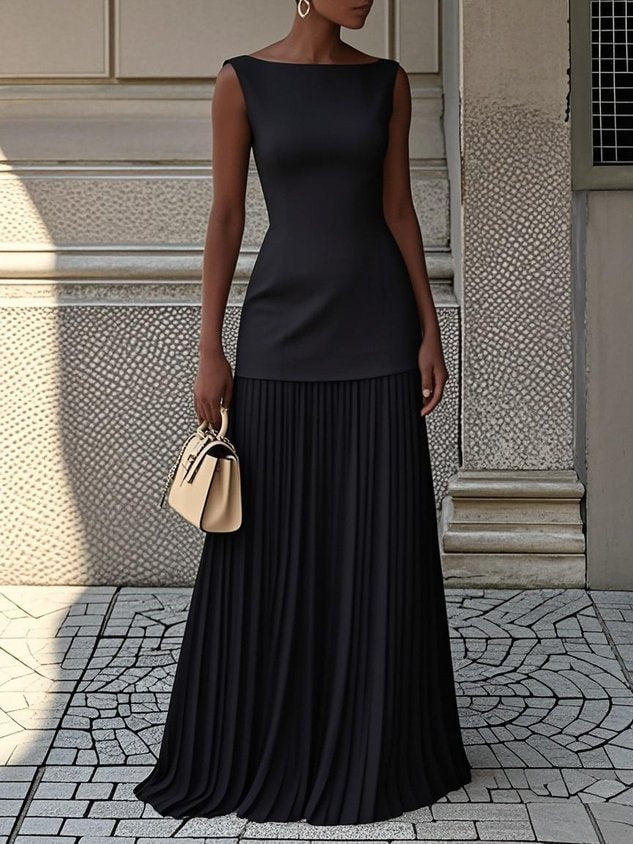 Jazmin™ | Elegant Pleated Maxi Dress for Women