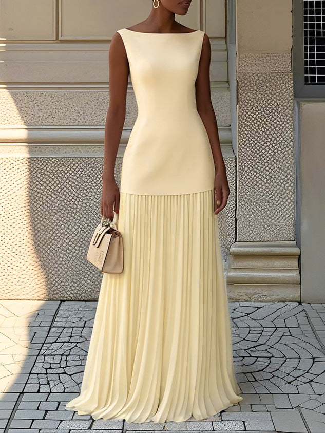 Jazmin™ | Elegant Pleated Maxi Dress for Women