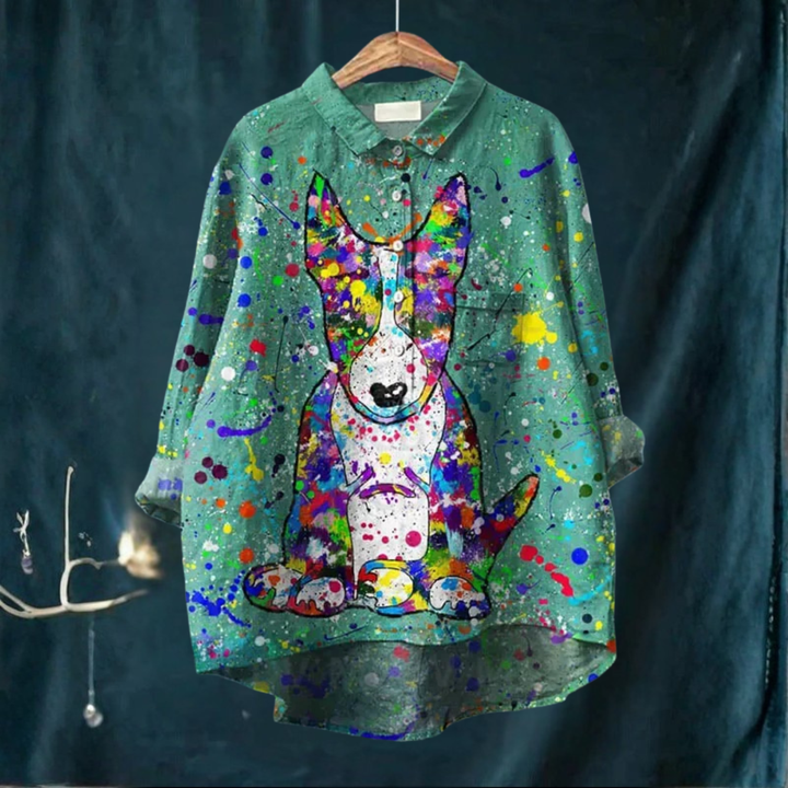 Koori™ | Dog Print Blouse 1