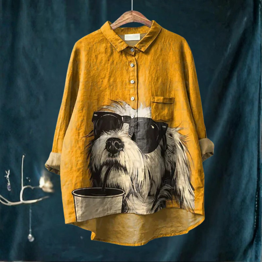 Koori™ | Dog Print Blouse 2