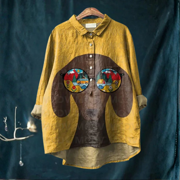 Koori™ | Dog Print Blouse 4