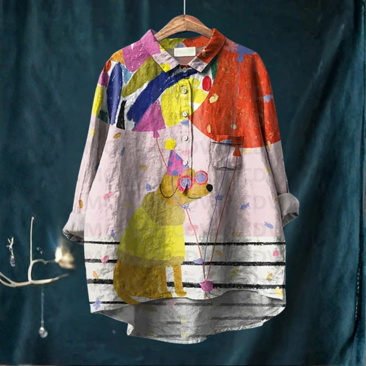 Koori™ | Dog Print Blouse 5