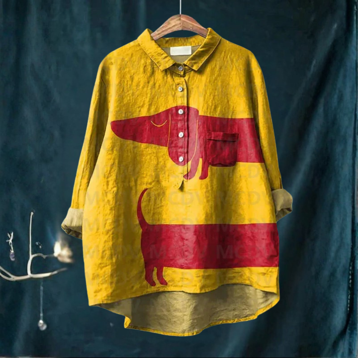 Koori™ | Dog Print Blouse 7