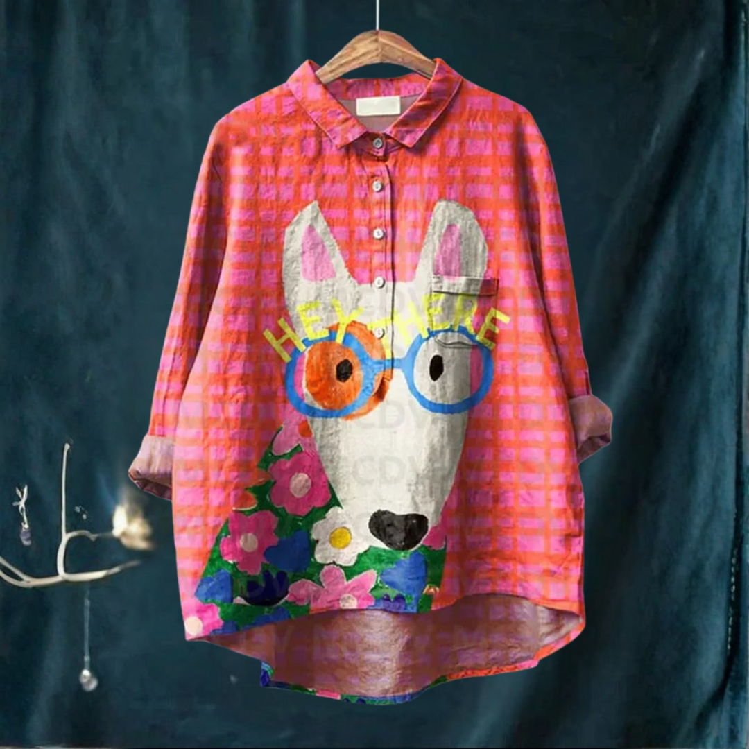 Koori™ | Dog Print Blouse 8