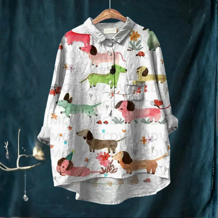 Koori™ | Dog Print Blouse 9